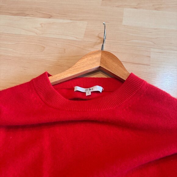 Tibi Featherweight Cashmere Oversized Easy T-Shirt - Picture 6 of 7